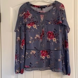 White House Black Market long-sleeve blouse. L.